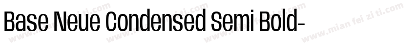 Base Neue Condensed Semi Bold字体转换